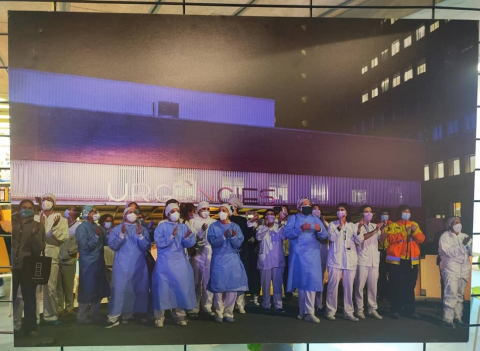 Exposició &quot;La pandèmia COVID-19: imatges que parlen&quot; al CRAI Biblioteca del Campus Bellvitge