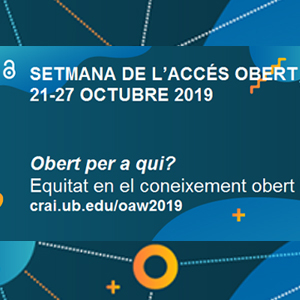 Setmana de l'Accés Obert 2019 al CRAI de la UB