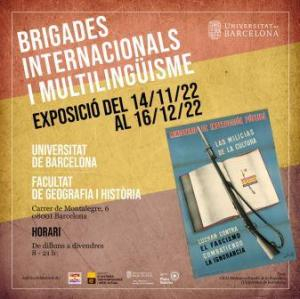 Inauguració de l’exposició Brigades Internacionals i Multilingüisme amb participació del CRAI Biblioteca del Pavelló de la República