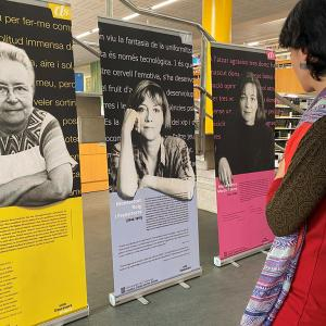 Una literatura pròpia, dones escriptores. Exposició al CRAI Biblioteca del Campus de Mundet