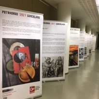 Exposició Petrograd 1917 Barcelona al CRAI Biblitoeca de Filosofia, Geografi