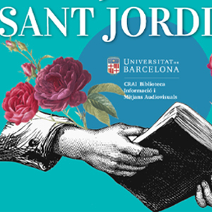 Sant Jordi 2021 al CRAI Biblioteca d'Informació i Mitjans Audiovisuals