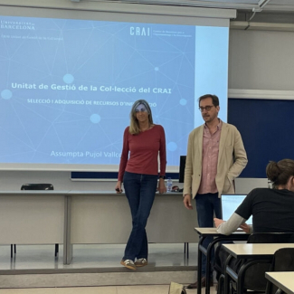 Xerrada sobre les tasques de la Secció d'Adquisicions i Recursos d'Informació del CRAI de la UB