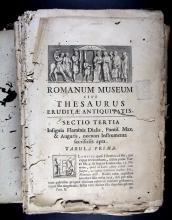 La Chausse, Michel Ange de. Romanum museum, sive Thesaurus eruditae antiquitatis :...