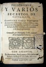 Cortès, Jeroni, m. ca. 1615. Phisonomia
