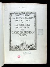 Sal·lusti Crisp, Gai, 86 - 35 aC. La Conjuracion de Catilina ...
