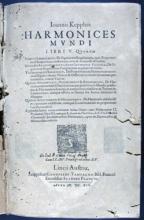 Kepler, Johannes, 1571-1630. Ioannis Keppleri Harmonices mundi libri V... :