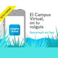 Disponible una nova versió de l’aplicació per a dispositius mòbils del Campus Virtual