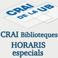  Ampliació d'horaris als CRAI Biblioteques de la UB en el període d'exàmens