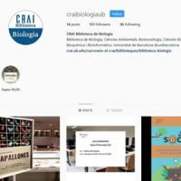 Nou compte d'Instagram al CRAI de la UB: @craibiologiaub