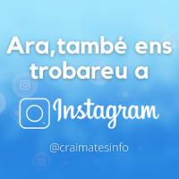 Nou compte d'Instagram al CRAI: @craimatesinfo del CRAI Biblioteca de Matemàtiques i Informàtica