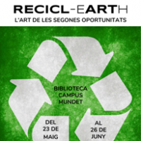 Exposició del projecte ReciclEARTH al CRAI Biblioteca del Campus de Mudet