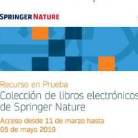 Springer Nature. Llibres electrònics en període de prova