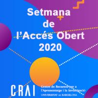 Setmana de l'Accés Obert 2020 al CRAI de la UB 