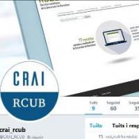 Nou compte de Twitter al CRAI de la UB: @CRAI_RCUB