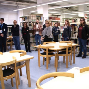 Bateig de la sala de treball Rosalia Guilleumas al CRAI Biblioteca de Biblioteconomia i Documentació