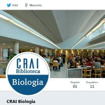 @craibiologia. Nou compte de Twitter al CRAI de la UB