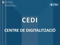 Integrat al CRAI el Centre de Digitalització CEDI de la Universitat de Barcelona