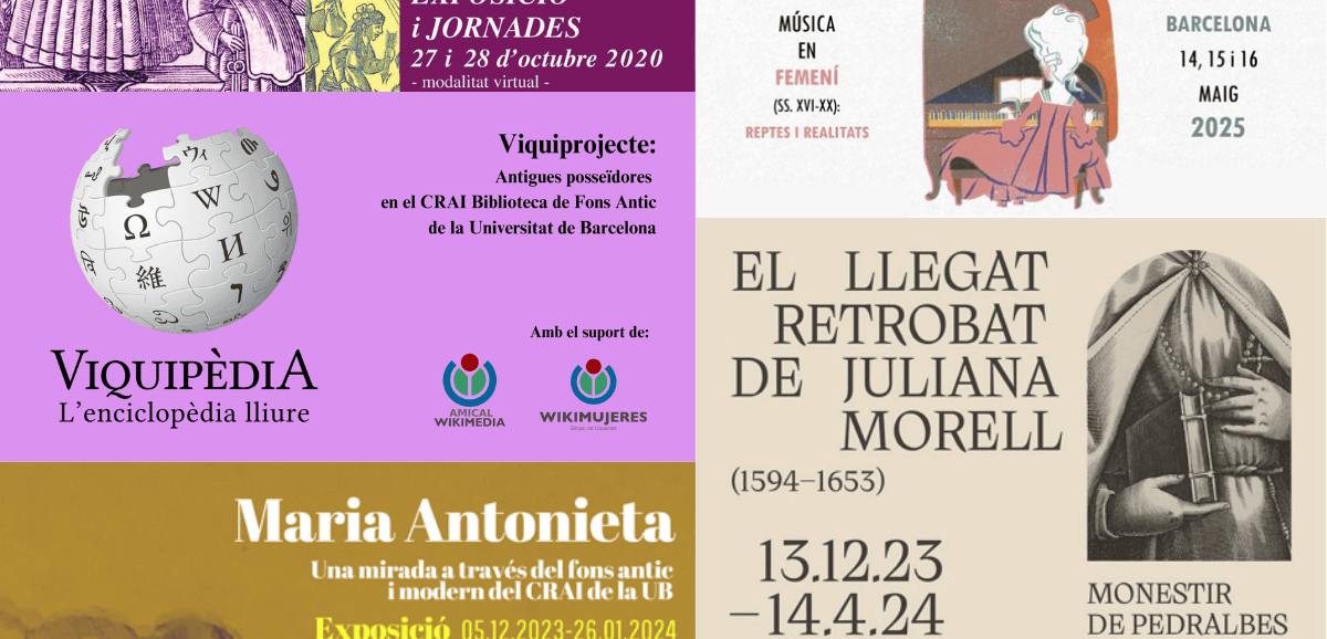 Nova iniciativa amb perspectiva de gènere al CRAI Biblioteca de Fons Antic