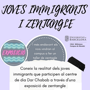 "Joves immigrants i zentangle" al CRAI Biblioteca del Campus de Mundet