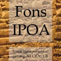 Mostra sobre el Fons de l’Institut del Pròxim Orient Antic (IPOA) al CRAI Biblioteca de Lletres