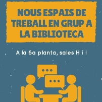 Nous espais de treball en grup al CRAI Biblioteca del Campus Clínic