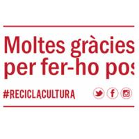 Gràcies per ser solidari i participar a "Recicla Cultura"