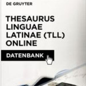 Thesaurus Linguae Latinae (TLL) Online. Nou recurs en prova