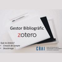 Píndoles en vídeo sobre el gestor bibliogràfic Zotero al Dipòsit Digital de la UB i a YouTube