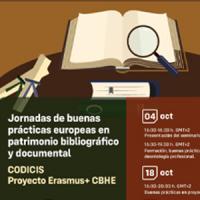 Participació del CRAI a les Jornadas de buenas prácticas europeas en el patrimonio bibliográfico y documental