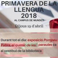 El CRAI Biblioteca del Campus de Mundet a l'exposició Pompeu Fabra, el químic de les paraules