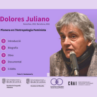 Exposició virtual al CRAI Biblioteca de Filosofia, Geografia i Història: Dolores Juliano, pionera en l'Antropologia Feminista