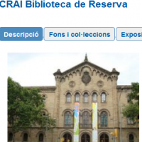CRAI Biblioteca de Reserva en projectes externs i catàlegs col·lectius
