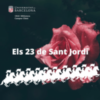 Els 23 de Sant Jordi, recull bibliogràfic al CRAI Biblioteca Campus Clínic