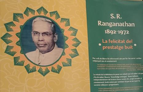 Exposició física i virtual: S. R. Ranganathan (1892-1972): la felicitat del prestatge buit 