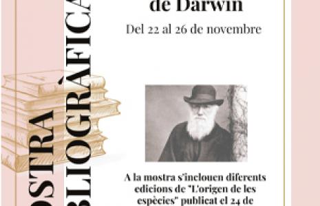 Charles Darwin. Mostra bibliogràfica al CRAI Biblioteca de Biologia
