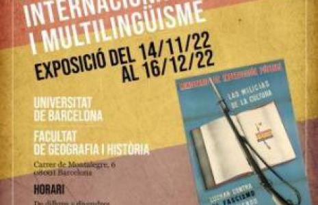 Inauguració de l’exposició Brigades Internacionals i Multilingüisme amb participació del CRAI Biblioteca del Pavelló de la República