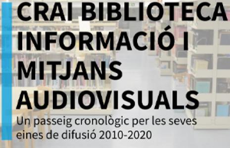 Nova exposició virtual: CRAI Biblioteca d'Informació i Mitjans Audiovisuals: Un passeig cronològic per les seves eines de difusió 2010-20 