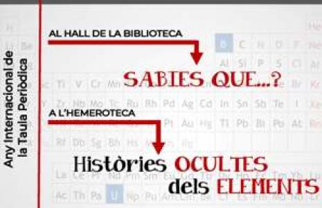 Històries ocultes dels elements. Exposició al CRAI Biblioteca de Física i Química