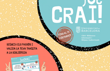 El CRAI Biblioteca d'Informació i Mitjans Audiovisuals recupera el JocCRAI per començar el nou curs amb bon peu