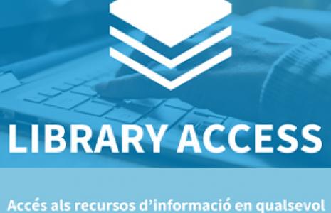 Library Access: accediu de forma fàcil als recursos subscrits per la UB