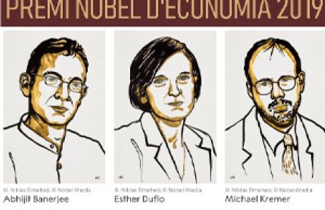 Premi Nobel d'Economia 2019. Exposició al CRAI Biblioteca d'Economia i Empres