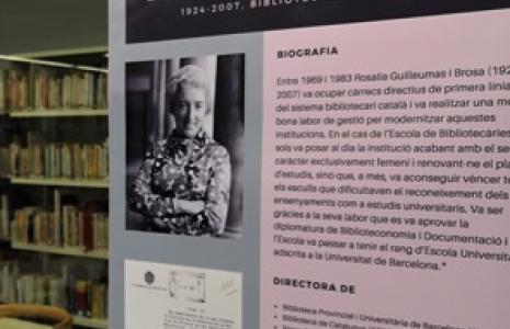 Inauguració de la sala de treball Rosalia Guilleumas al CRAI Biblioteca de Biblioteconomia i Documentació