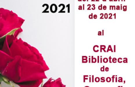 Sant Jordi 2021 al CRAI Biblioteca de Filosofia, Geografia i Història: Mostra de publicacions recents del professorat