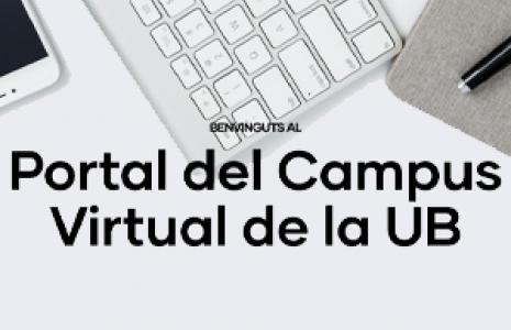 Portal del Campus Virtual UB. Web actualitzat a la darrera versió de Drupal