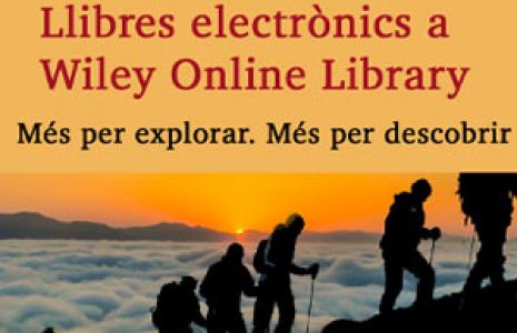 Wiley Online Library. Nova subscripció de llibres electrònics