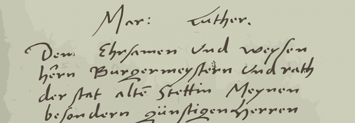 04. Martí Luther: Carta al consistori de Stettin (Extracte). Thulb