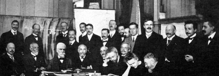 Marie Curie a la primera Conferència Solvay (1911)